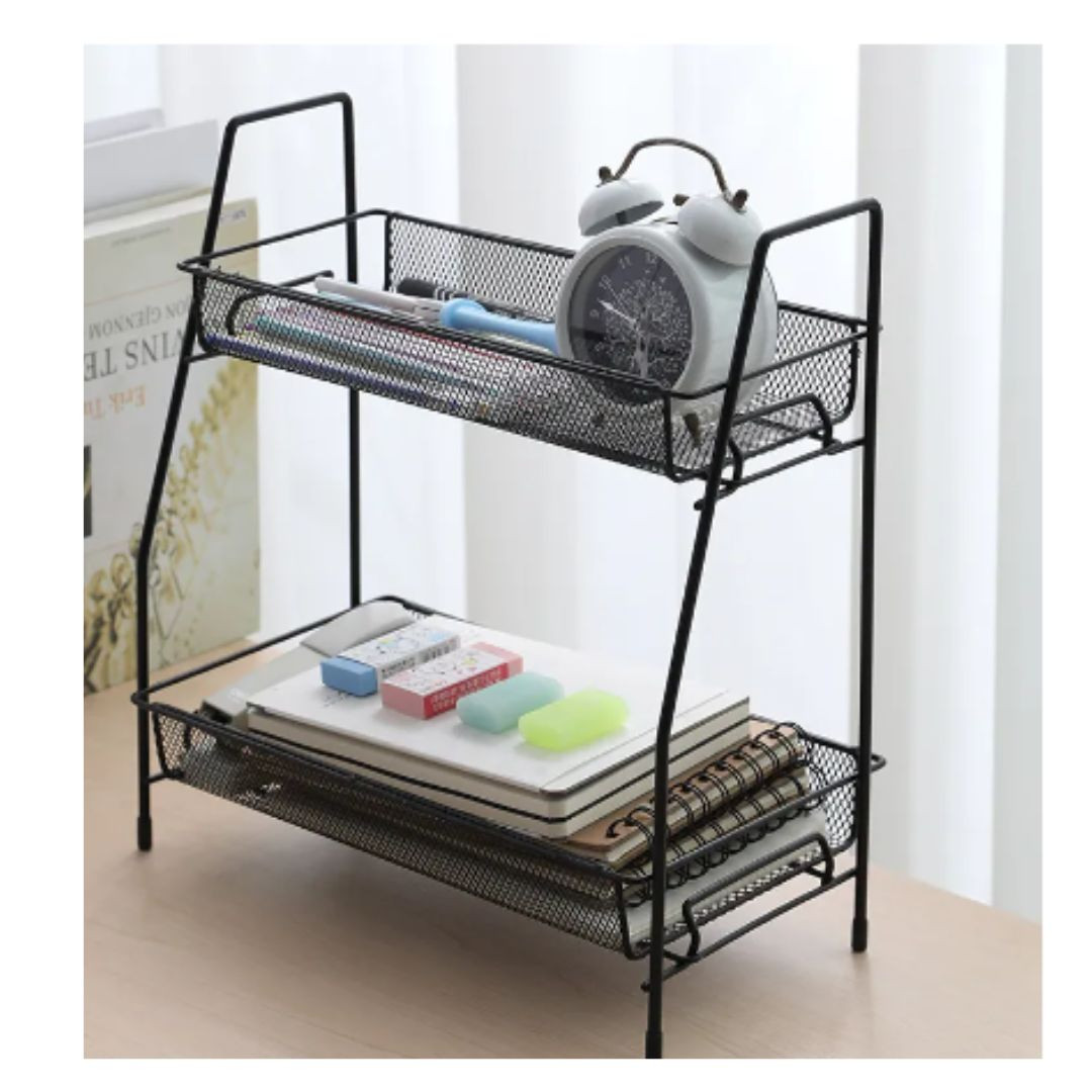 Organizador Estante Multifuncional Metal - Color: Blanco